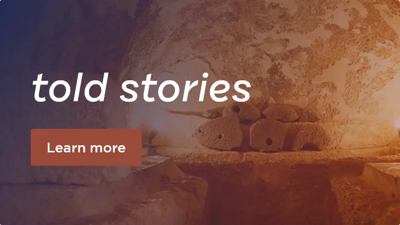 told stories banner for mobile